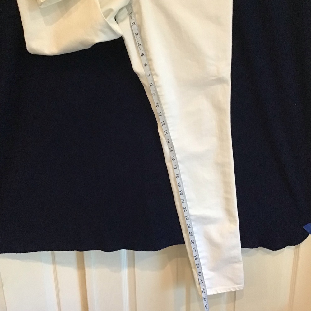 Old Navy White Rockstar Jeans Size 14 Long - Picture 5 of 9